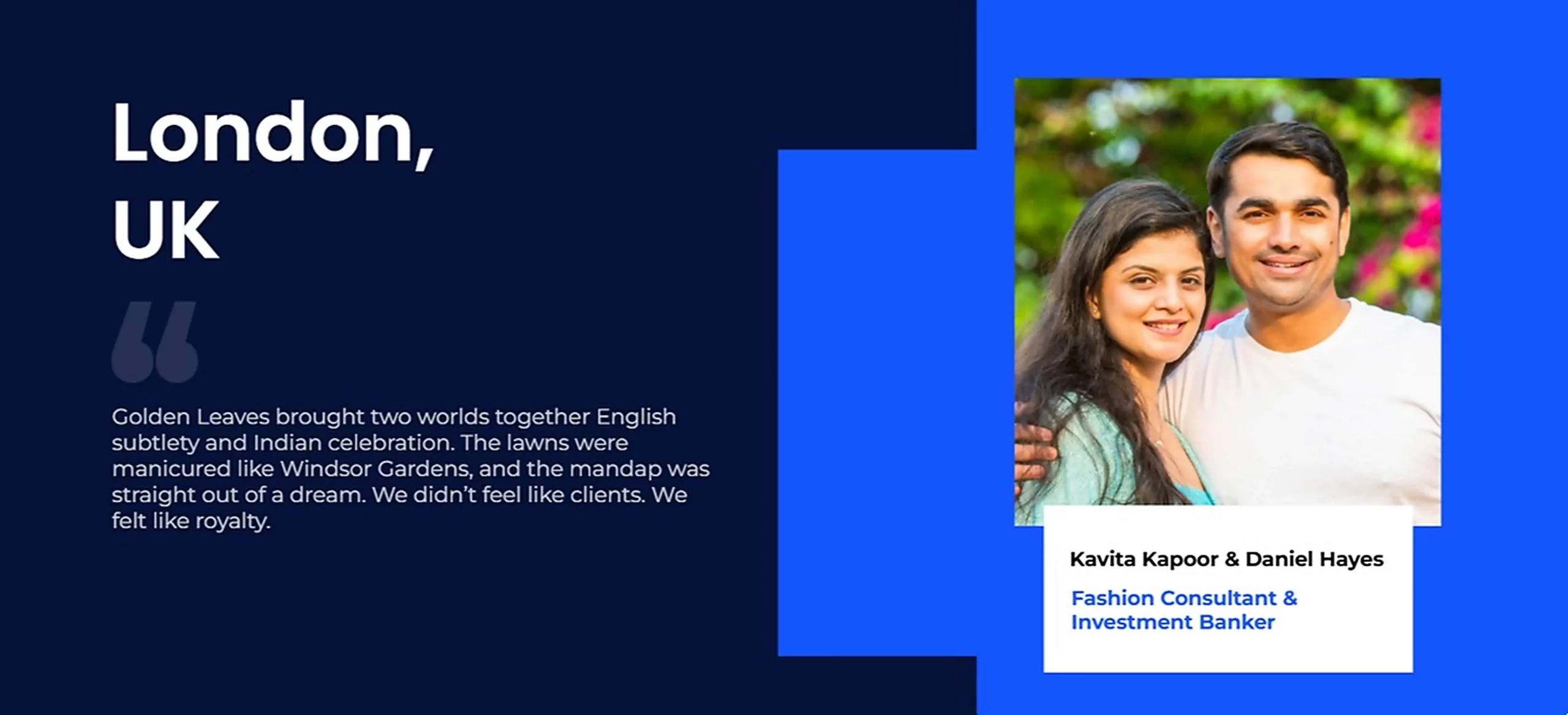 Kavita Kapoor & Daniel Hayes